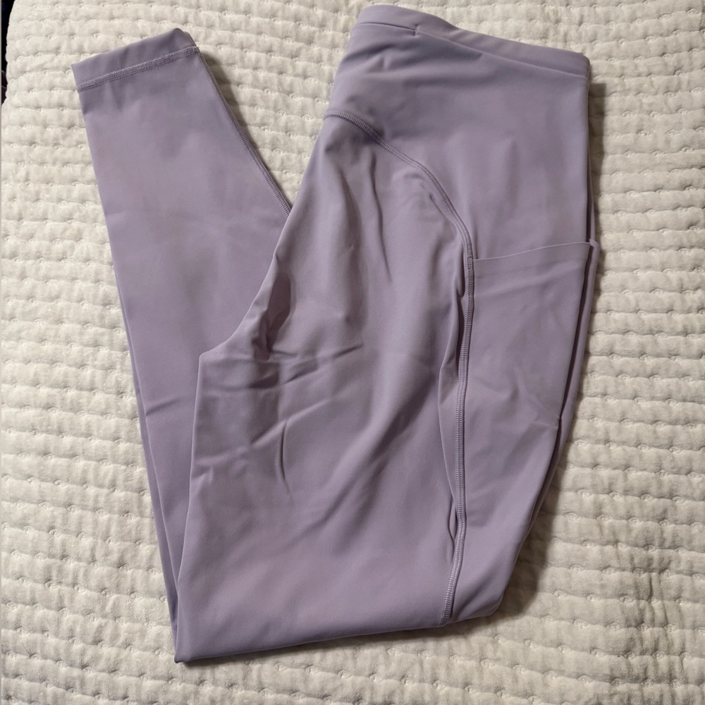 Lululemon Lilac Ether High-Rise Leggings size 14 GUC 28” Swift Speed